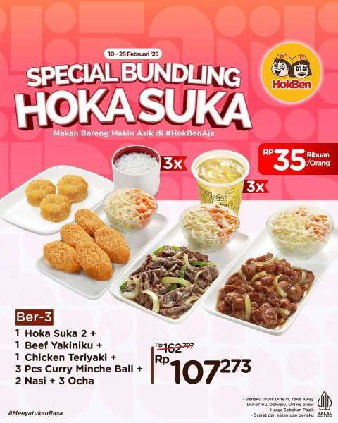 Promo HokBen Bundling 10-28 Februari 2025