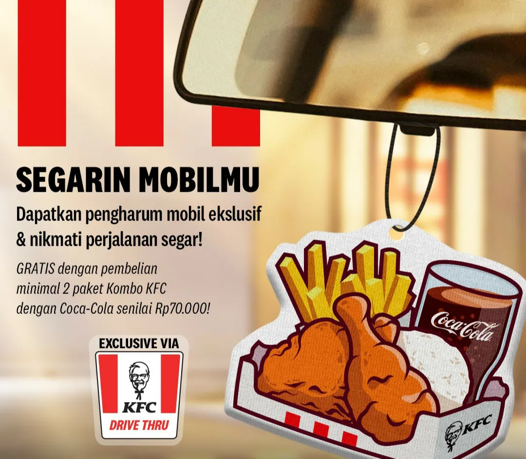 Kfc pengharum mobil lucu