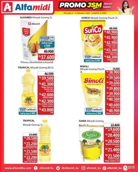 Promo JSM Alfamidi Hanya 4 Hari Periode 2-5 Oktober 2025