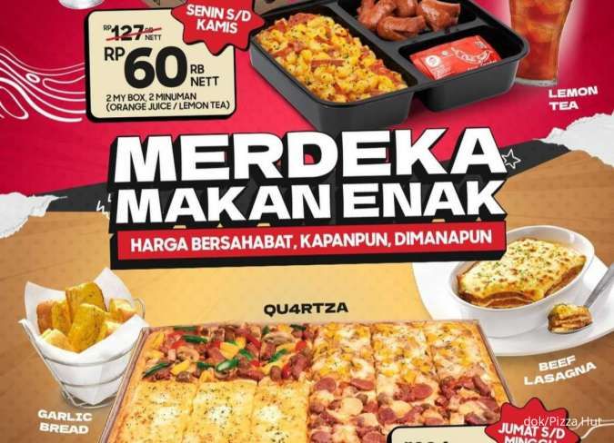 Promo Pizza Hut Senin-Minggu selama Agustus 2024, Merdeka Paket Quartza-My Box