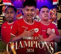 Bungkam Brasil 2-0, Timnas Indonesia Juara Piala Dunia eFootball 2024