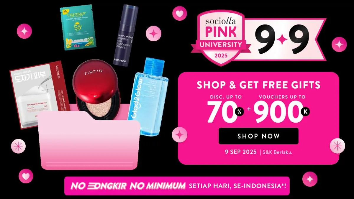 Promo 9.9 Sociolla Periode 9 September 2025, Aneka Skincare Korea Diskon hingga 70%