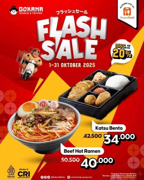 Promo Gokana Flash Sale 1-31 Oktober 2025