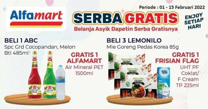 Promo Alfamart Serba Gratis Periode 1-15 Februari 2022