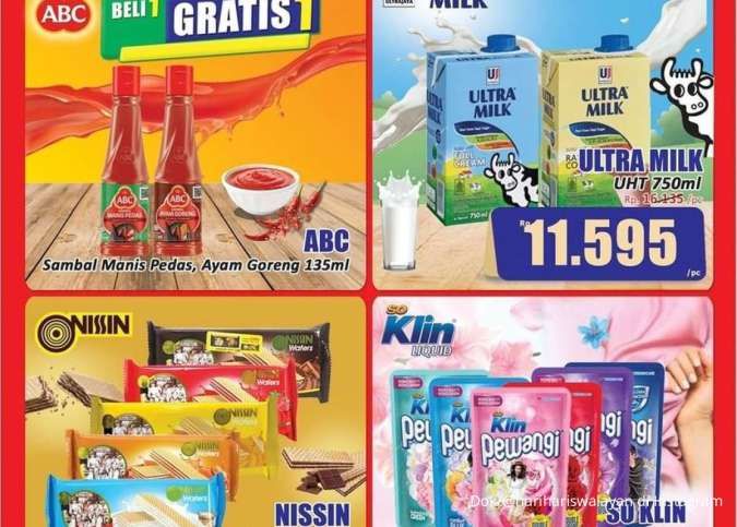 Promo KJSM Hari Hari Swalayan Hari Ini, Hari Terakhir Promo Ultra Milk dan So Klin