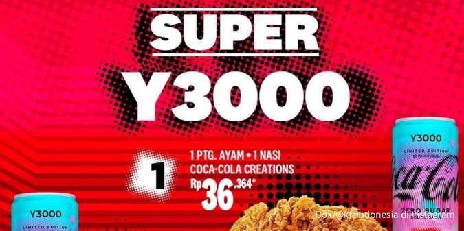 Promo KFC Super Y3000 Rp 36.000 Mulai 20 November 2023, Sensasi Coca-Cola Creations