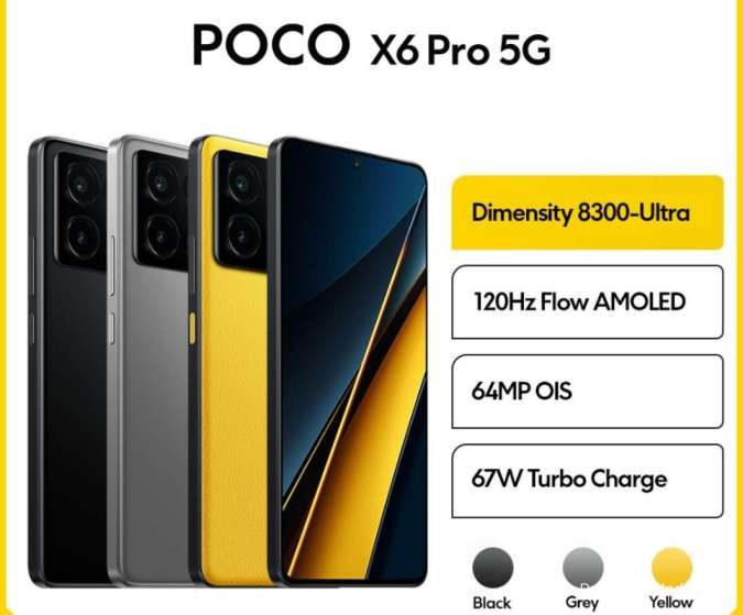 POCO X6 Pro 5G & POCO X5 Pro 5G: Cek Perbedaan Spesifikasi & Harganya