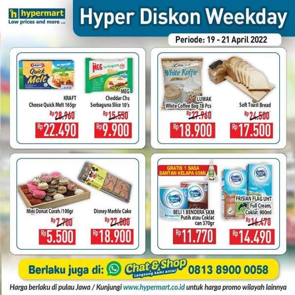 Promo Hypermart 19-21 April 2022, Hyper Diskon Weekday Terbaru