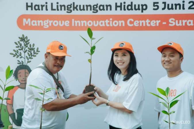 Cleo Tanam 20.000 Bibit Mangrove Serentak di 10 Kota di Indonesia