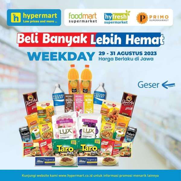 Promo Hypermart Beli Banyak Lebih Hemat 29-31 Agustus 2023, Beli 2 Pcs Lebih Murah!