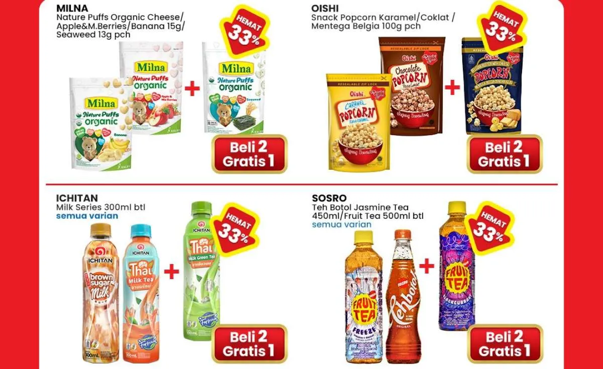 Promo Berhadiah Indomaret 13-26 November 2025, Beli 2 Gratis 1 Popcorn-Es Krim