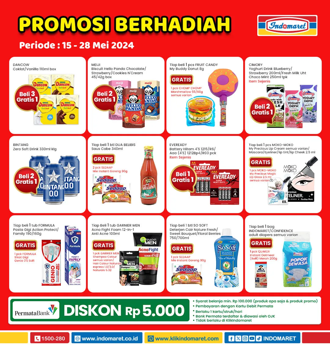 Promo Berhadiah Indomaret Periode 15-28 Mei 2024