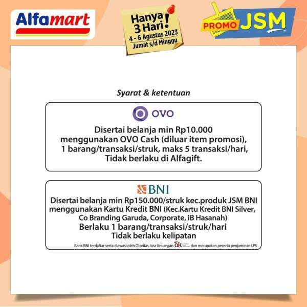 Katalog Harga Promo JSM Alfamart 4-6 Agustus 2023