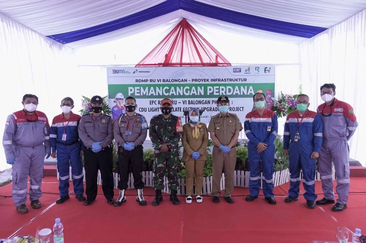 PT Rekind memulai proyek pembangunan RDMP RU VI Balongan fase 1