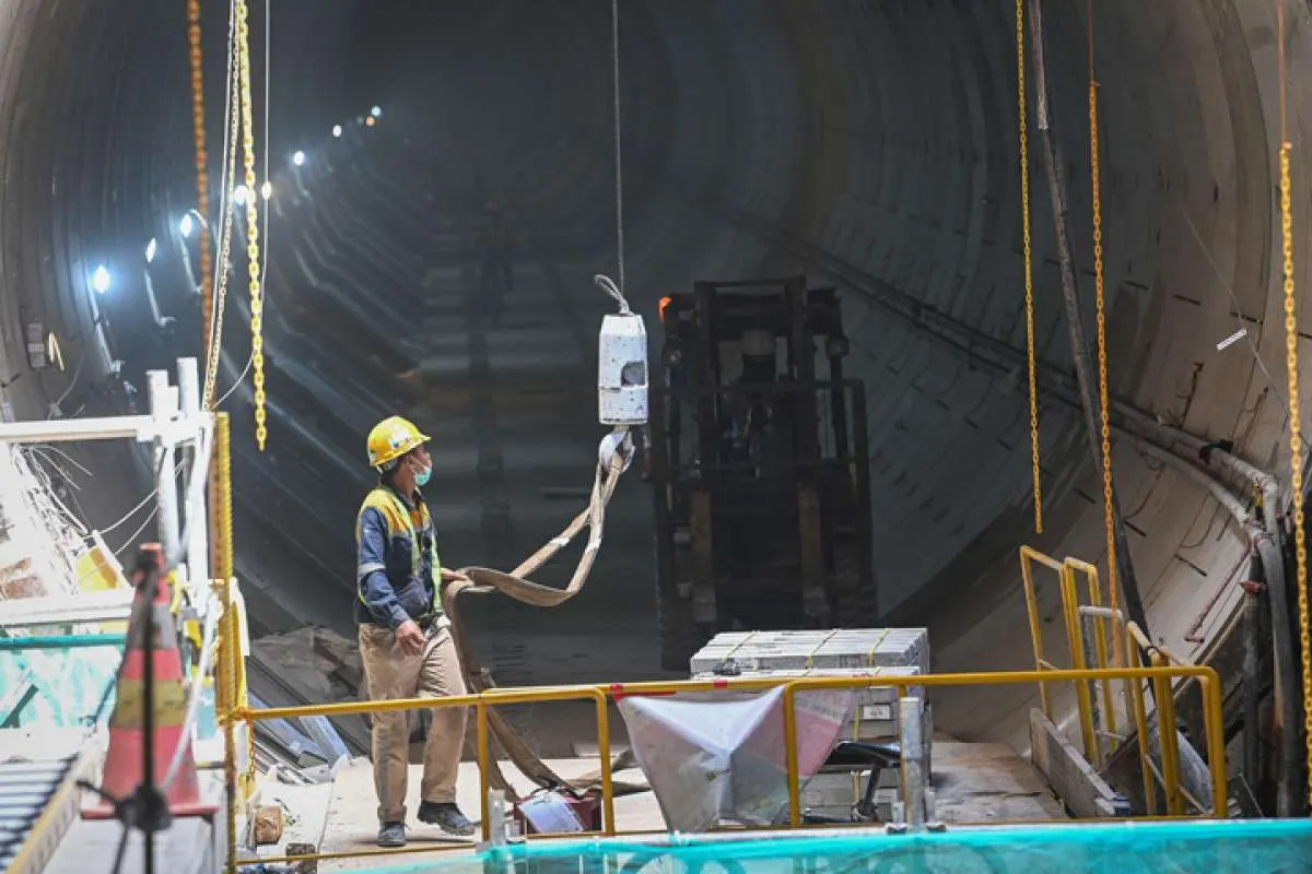 Progres Pembangunan MRT Fase 2A CP 201 Sudah Mencapai 71,69%