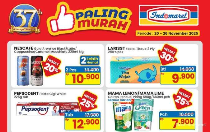 Promo Indomaret Murah 20-26 November 2025, Pepsodent & Mama Lemon Hemat 25%