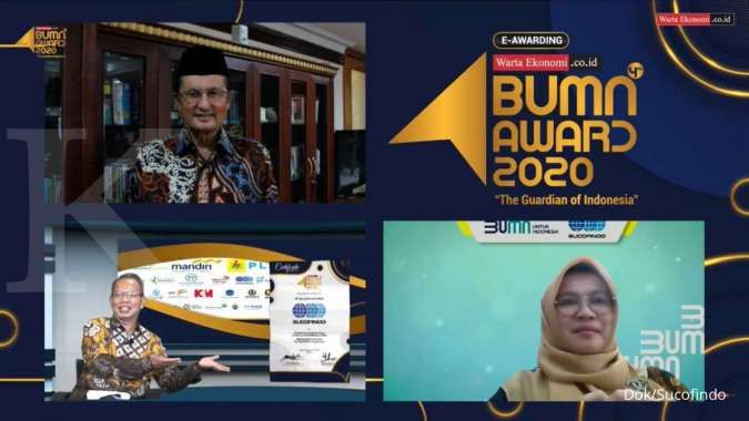 Tingkatkan Layanan Digital, Sucofindo Raih Penghargaan di Ajang Indonesia Best BUMN Award 2020