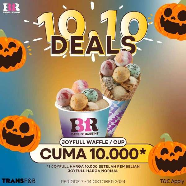 Promo 10.10 di Baskin Robbins Bulan Oktober Tahun 2024