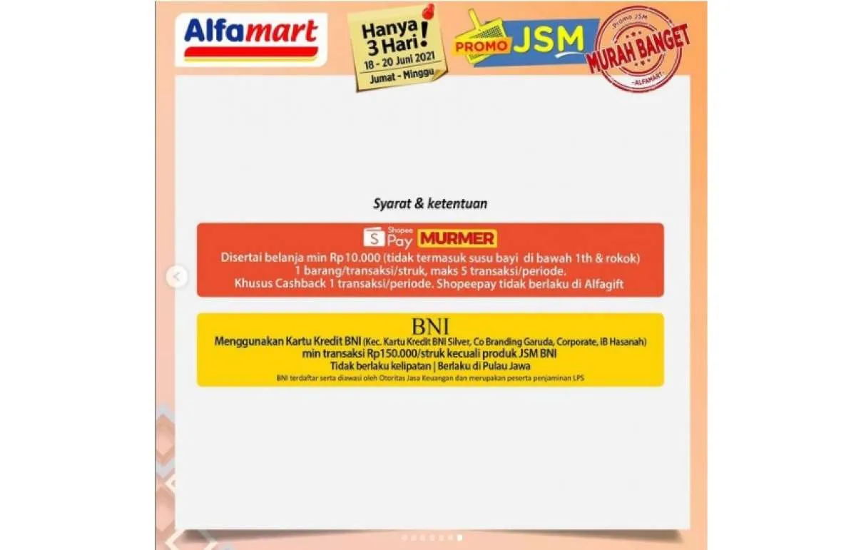  Promo JSM Alfamart 18-20 Juni 2021, diskonan akhir pekan! 