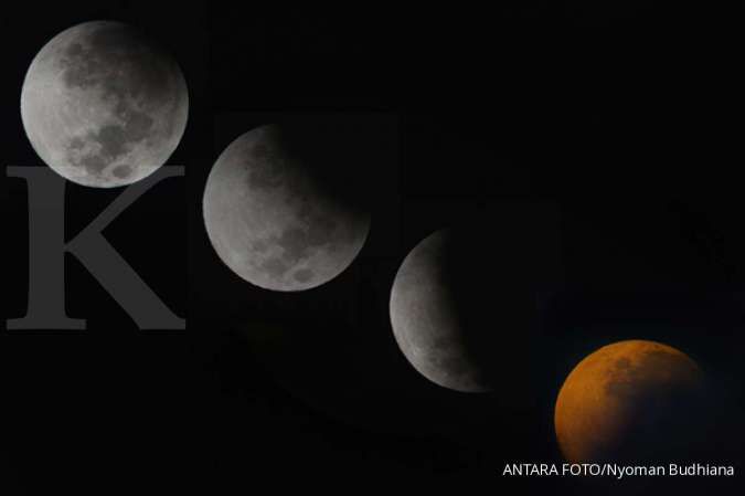 Inilah waktu yang tepat menyaksikan gerhana bulan sebagian di wilayah Indonesia 