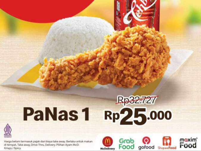 Promo McD Terbaru November 2024, PaNas 1 Cuma Rp 25.000