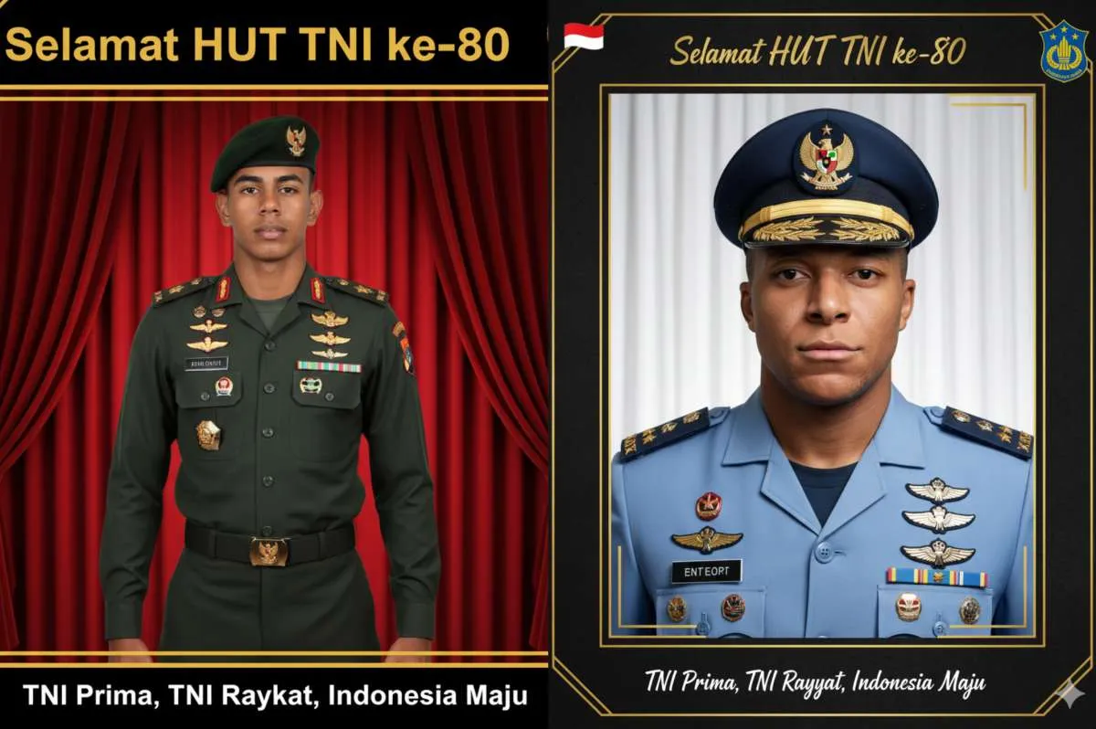Cara Edit Foto Tema HUT TNI ke-80 dengan Gemini AI, Pakai Prompt Ini