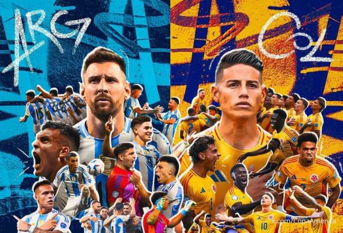 Link Live Streaming Argentina vs Kolombia, Final Copa America 2024