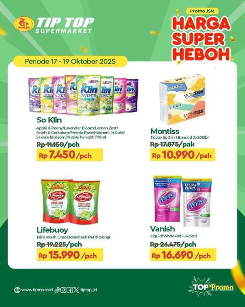 Promo JSM Tip Top 17-19 Oktober 2025