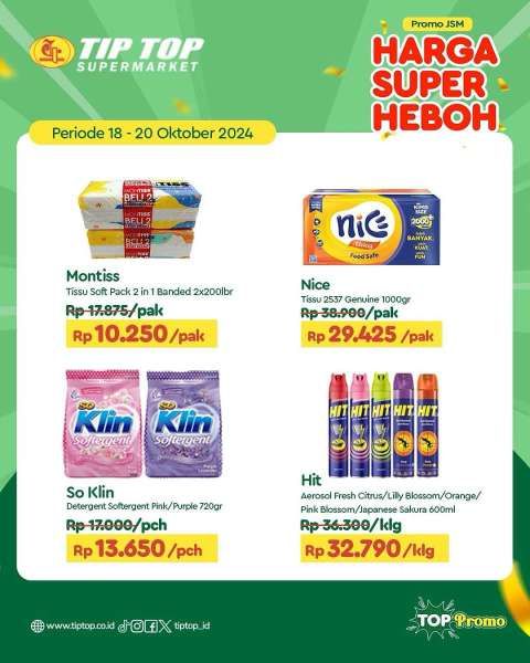 Promo JSM Tip Top Weekend 18-20 Oktober 2024