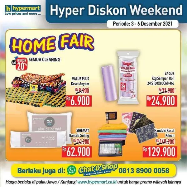 Promo Hypermart Hyper Diskon Weekend 3-6 Desember 2021