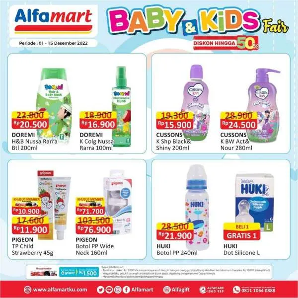 Promo Alfamart Baby & Kids Fair Periode 1-15 Desember 2022