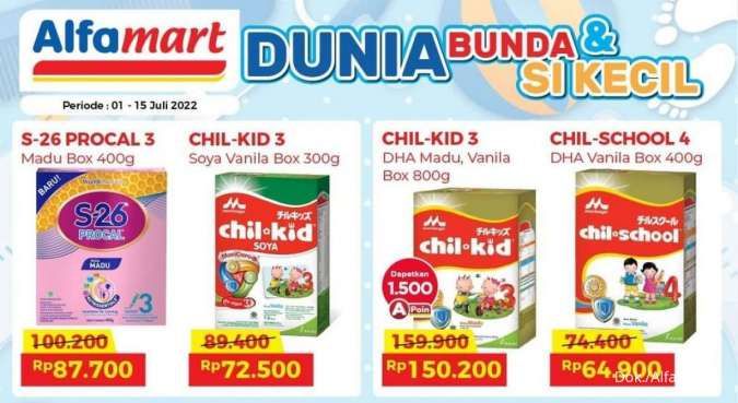 Promo Alfamart s/d 15 Juli 2022, Potongan Harga Menarik untuk Belanja Kebutuhan Anak