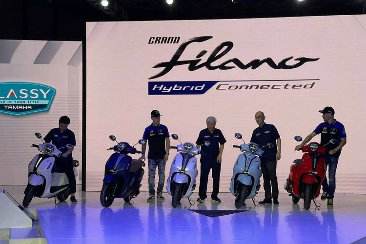 Skutik Retro Yamaha Grand Filano Hybrid-Connected Dibanderol Mulai Rp 27 Juta