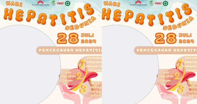 Kumpulan Twibbon Hari Hepatitis Sedunia 2024 yang Menarik untuk Jadi Foto Profil