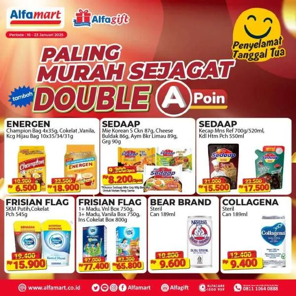 Promo Alfamart Paling Murah Sejagat Periode 16-23 Januari 2025