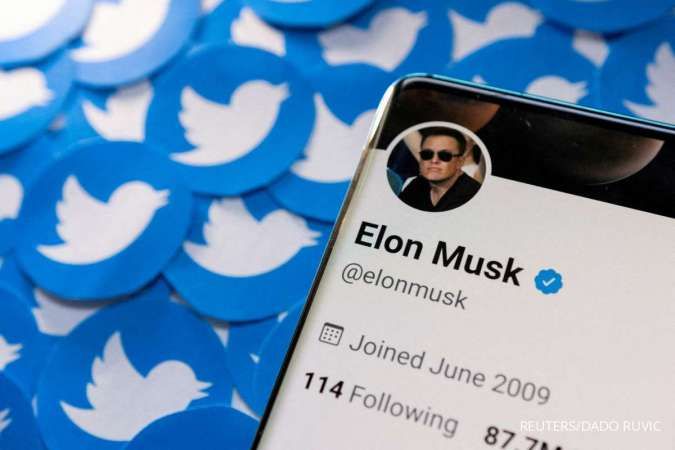 Elon Musk Tunda Kesepakatan Senilai US$ 44 Miliar, Saham Twitter Ambruk