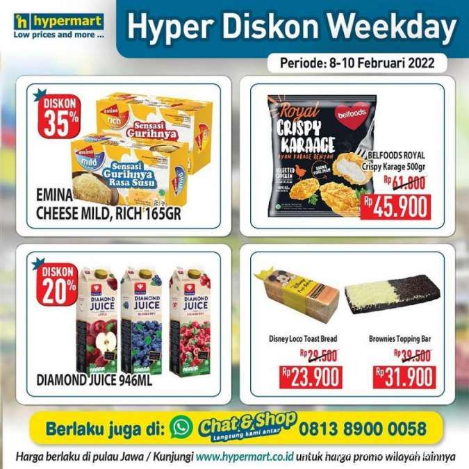 Promo Harga Ciput Rajut 4 Warna Diskon