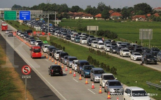 Senin pagi, arus balik Tol Cipali turun 5%