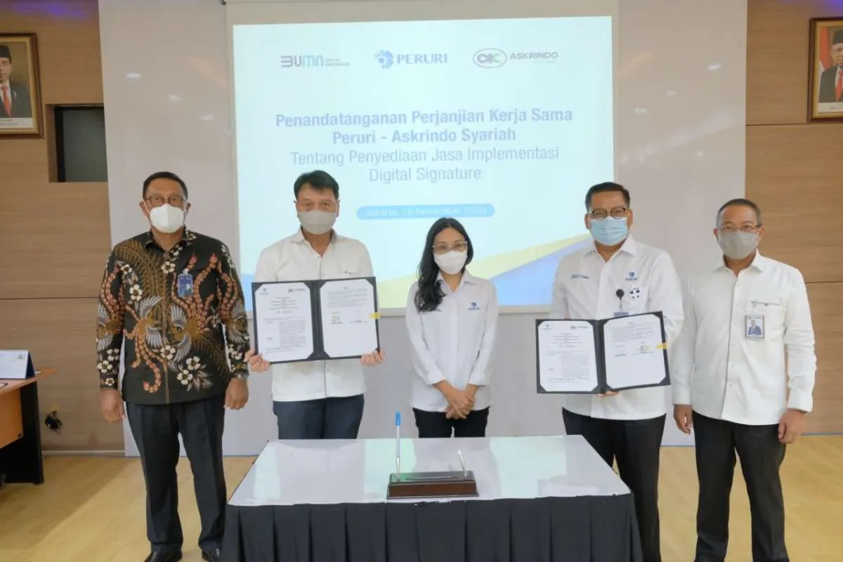 Askrindo Syariah dan Peruri jalin kerja sama implementasi digital signature