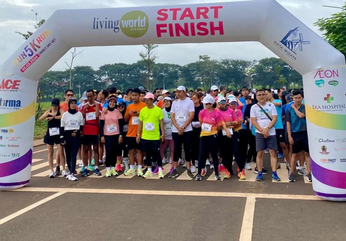 Living World Cibubur Kota Wisata Gelar Acara Fun Run 5K Sambut Mal Terbesar Buka