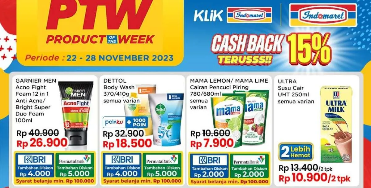 Promo Indomaret Product of The Week Terbaru 23 November 2023, Beli 2 Lebih Hemat