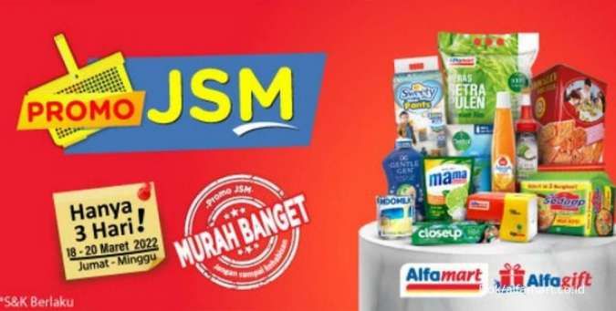 Promo JSM Alfamart Sampai 20 Maret 2022, Belanja dengan Harga yang Jauh Lebih Murah