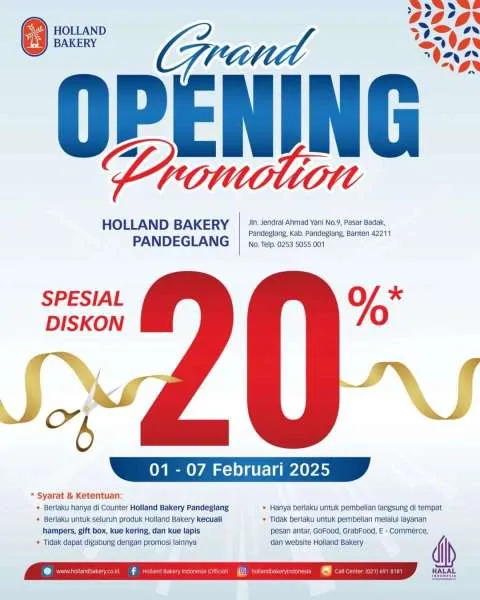 Grand Opening Holland Bakery Pandeglang