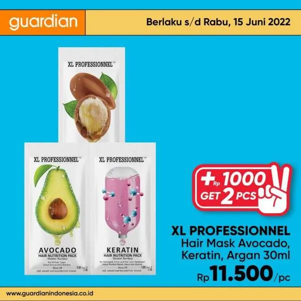 Promo Guardian +1000 Get 2 Pcs Periode 9-15 Juni 2022