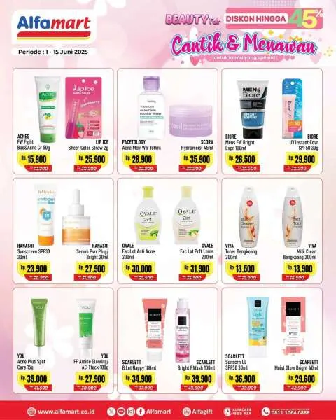 Promo Alfamart Beauty Fair Diskon s/d 45% Periode 1-15 Juni 2025