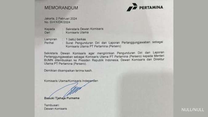 Surat Pengunduran Diri Ahok
