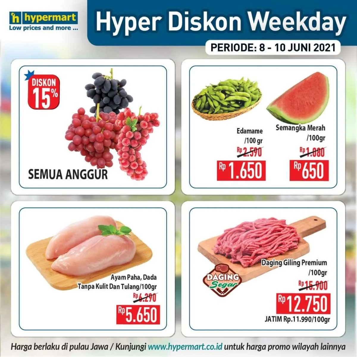 Paling baru! Promo Hypermart weekday 8-10 Juni 2021, Hyper Diskon
