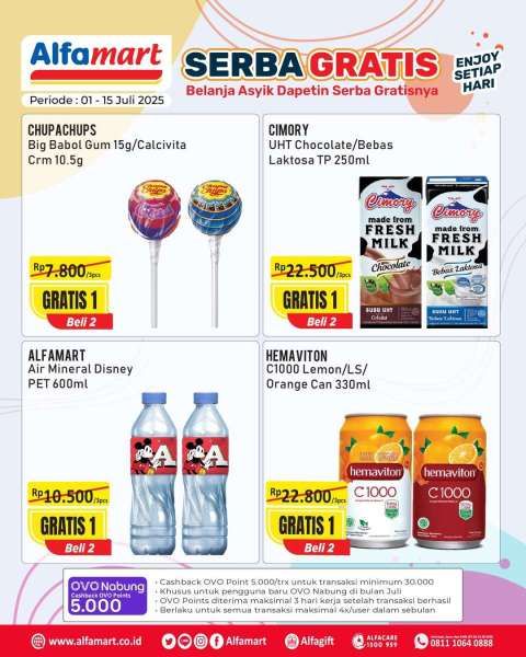 Promo Alfamart Serba Gratis 1-15 Juli 2025