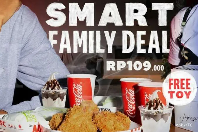 Promo KFC Weekend 5-6 Februari 2022, Paket Smart Family Deals Rp109.000
