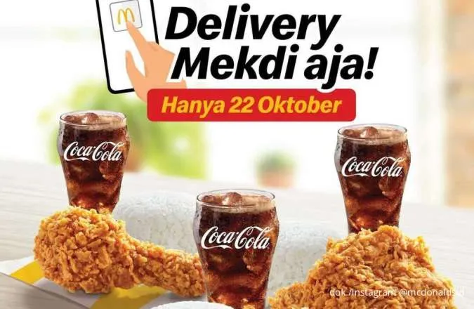 Promo McD Delivery Cuma 22 Oktober, Paket Makan Bertiga Lengkap Rp 60.000-an